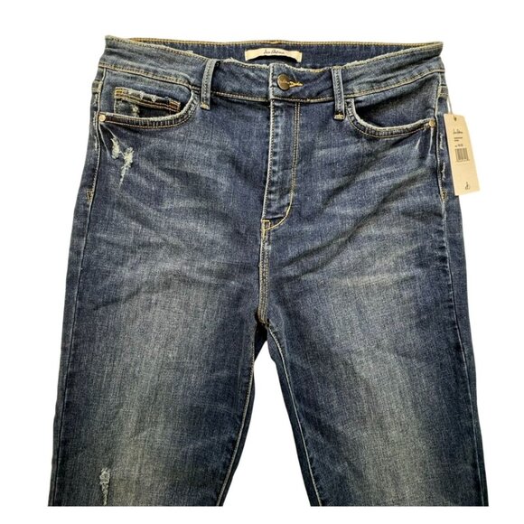 Sam Edelman Womens Stiletto Crop Boot Jeans Size 14/32 High Rise Blue Denim - Picture 7 of 16